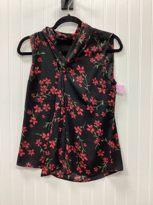 Blouse Sleeveless By Cmc In Black & Red, Size:S