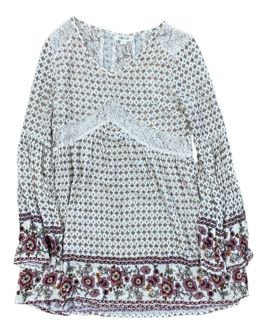 Blouse Ls By Taylor & Sage In Cream, Size:S