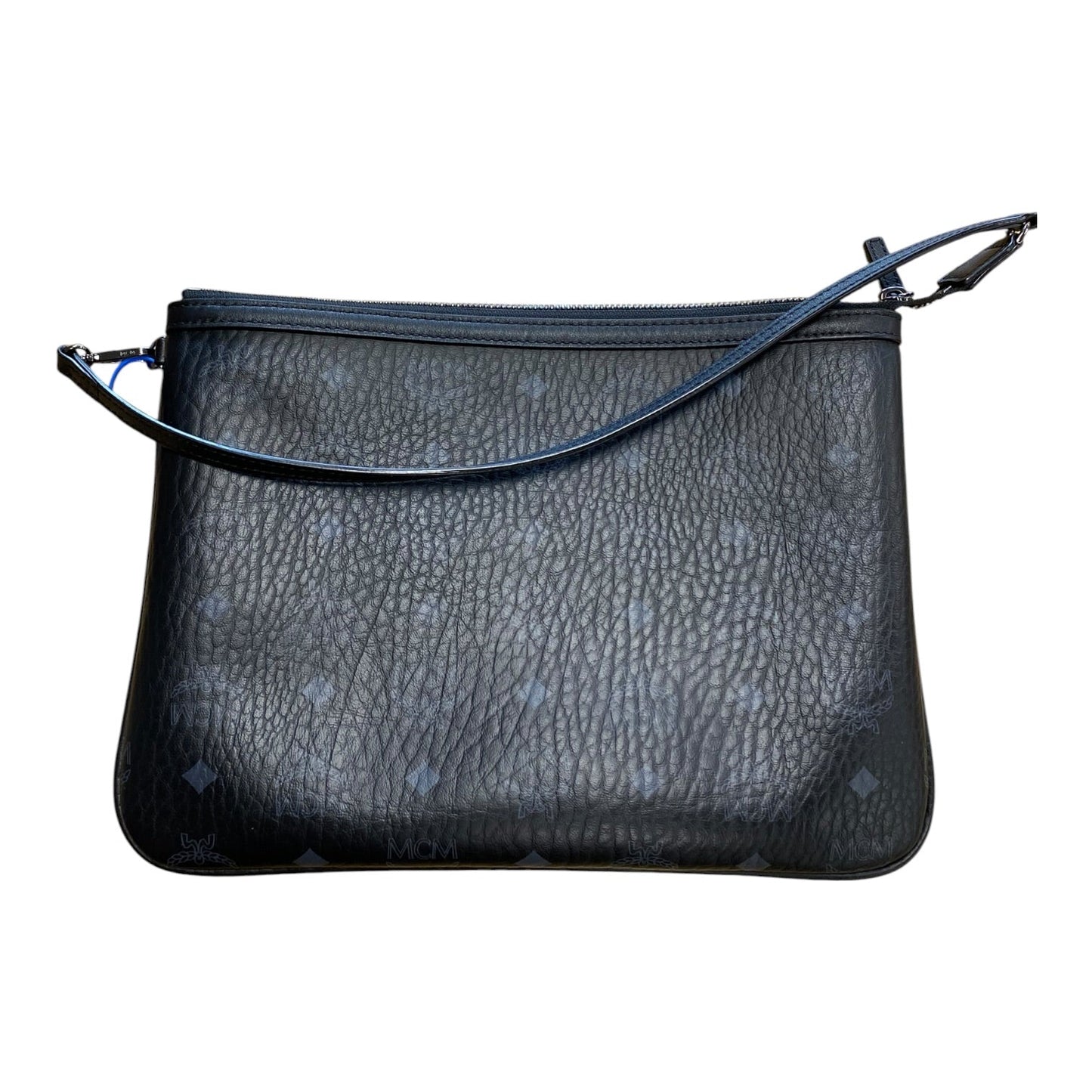 Wristlet Luxury Designer By Mcm In Black, Size:Medium