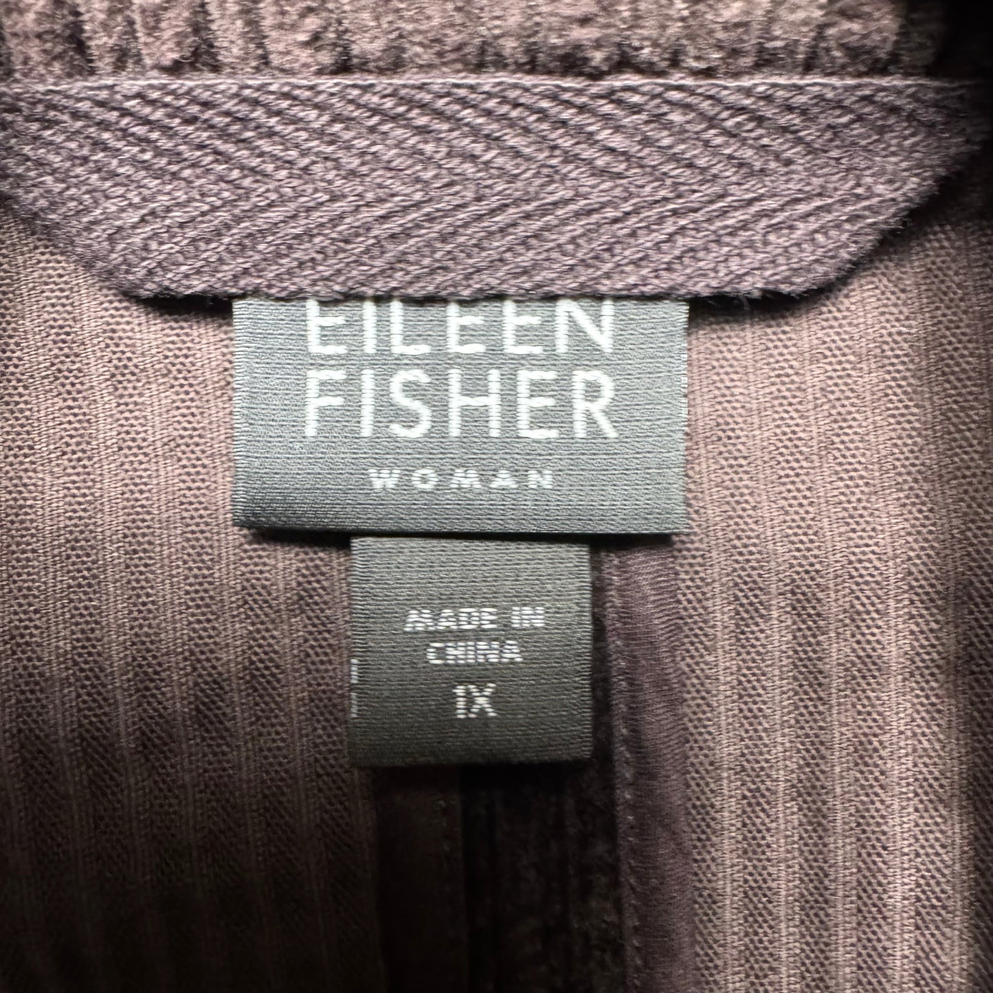 Corduroy Coat Other By Eileen Fisher In Brown, Size: 1x