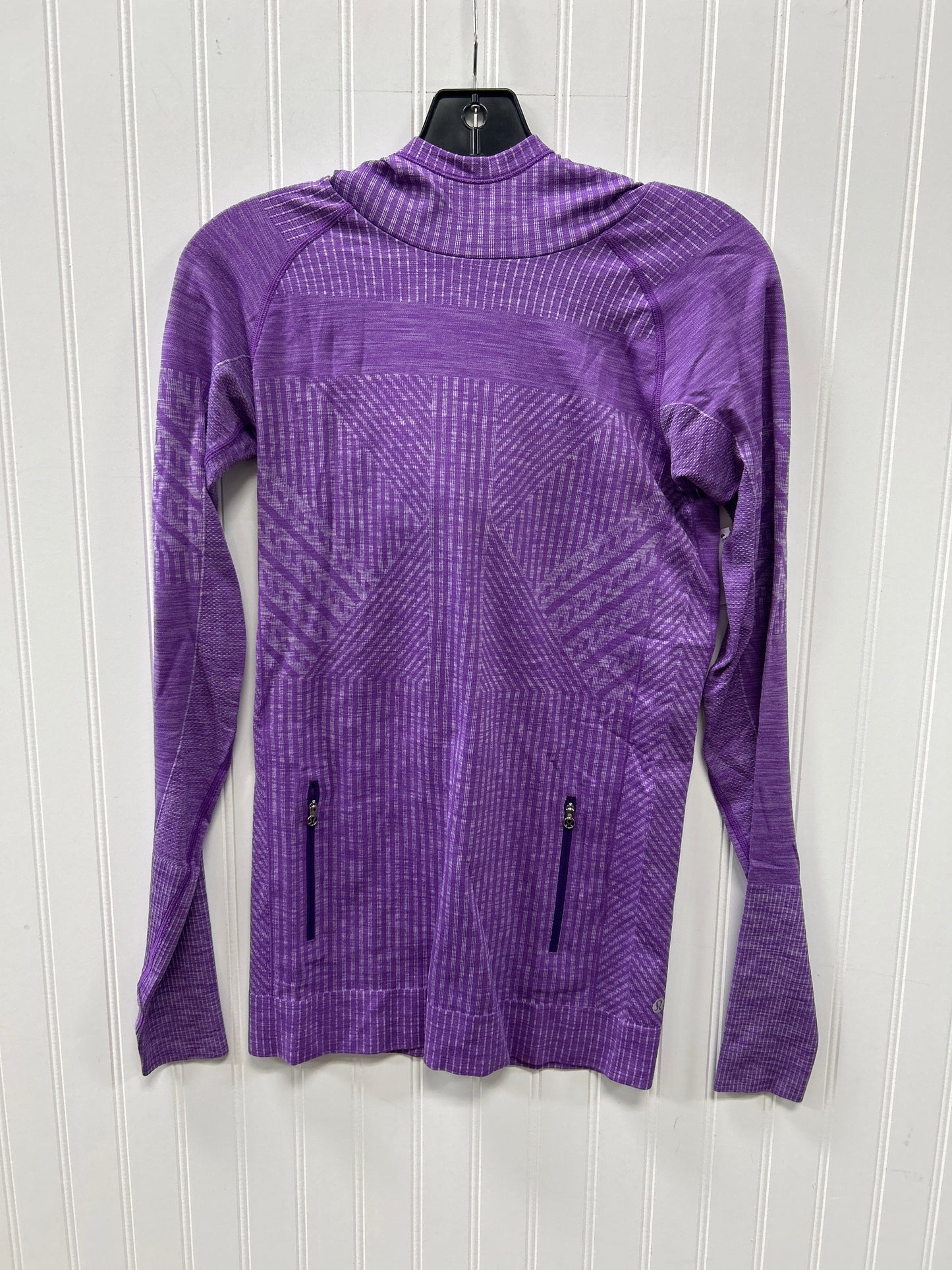 Athletic Top Ls Collar By Lululemon In Purple, Size:6