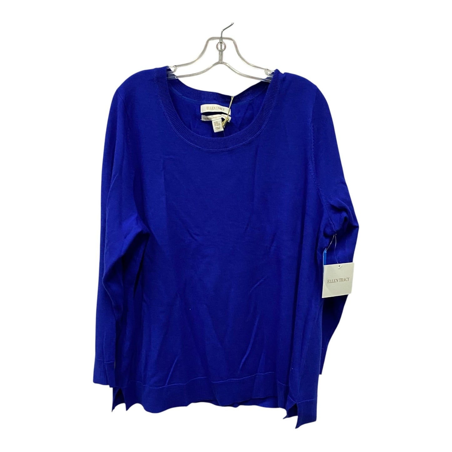 Sweater By Ellen Tracy In Blue, Size:2X