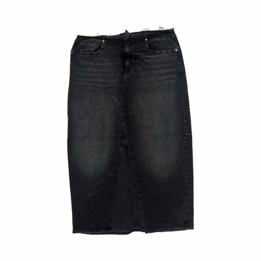 Skirt Maxi By Wild Fable In Black Denim, Size:16