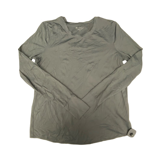 Athletic Top Ls Crewneck By Athleta In Grey, Size:M