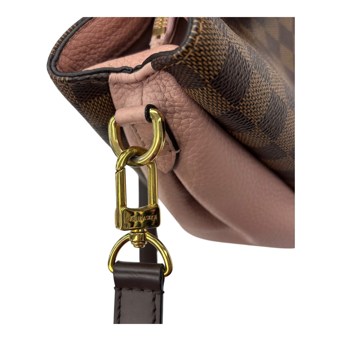 Handbag Luxury Designer By Louis Vuitton In Pink & Tan, Size:Small