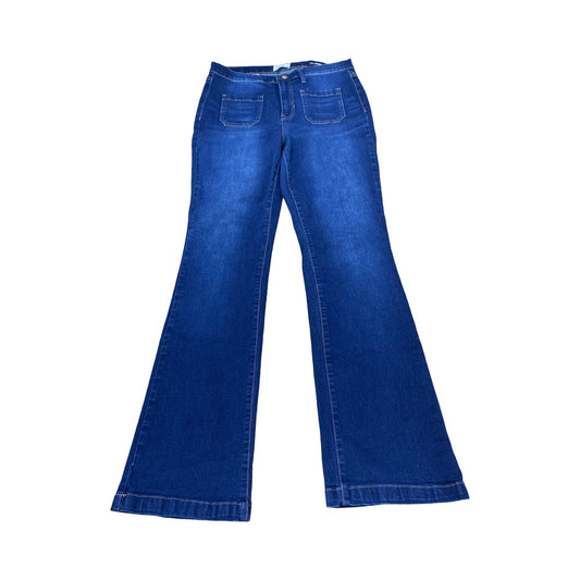 Jeans Boot Cut By Nicole By Nicole Miller In Blue Denim, Size:10
