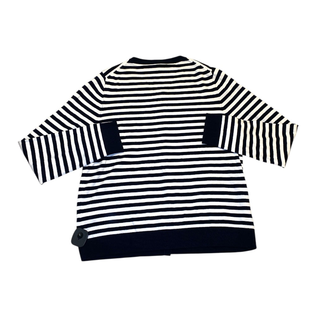 Sweater Cardigan By Tommy Hilfiger In Striped Pattern, Size:L