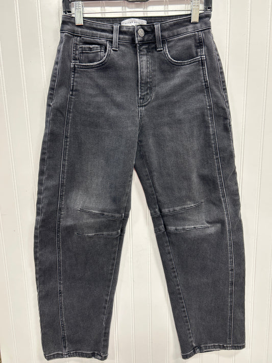 Jeans Wide Leg By Flying Monkey In Black Denim, Size:4