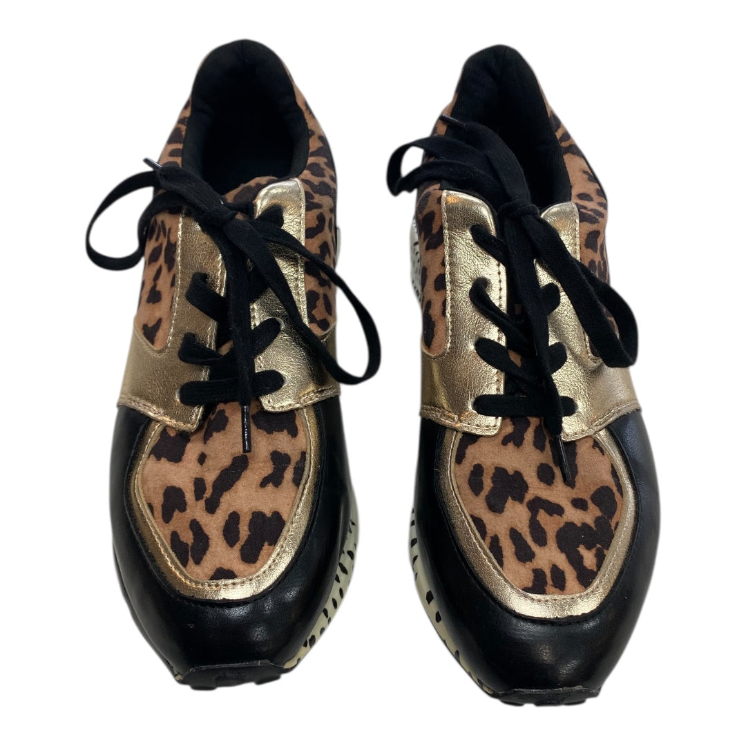 Shoes Sneakers Platform By Steve Madden In Animal Print, Size:8.5