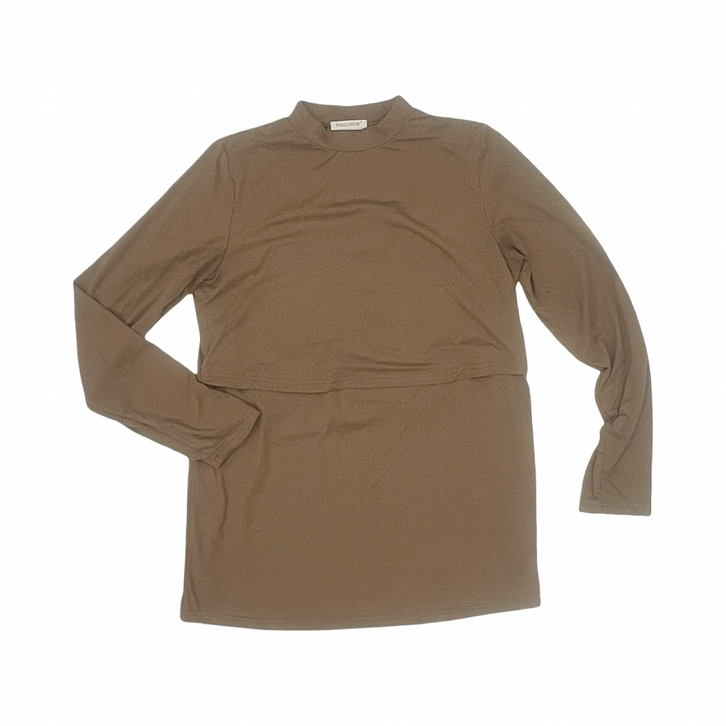 Mat Top Ls By Smallshow In Brown, Size:M