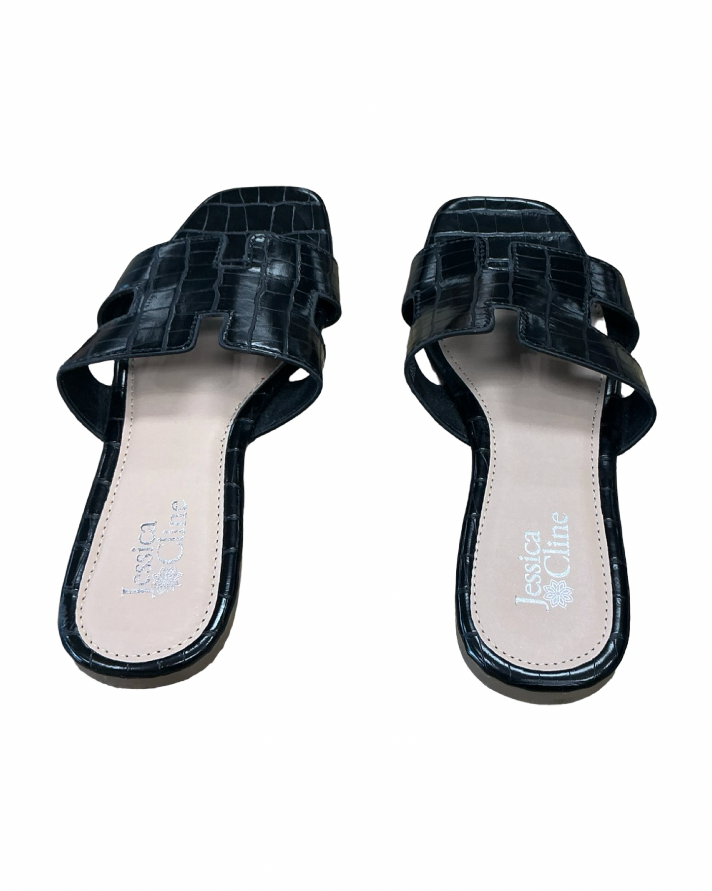 Sandals Flats By Clothes Mentor In Black, Size:7