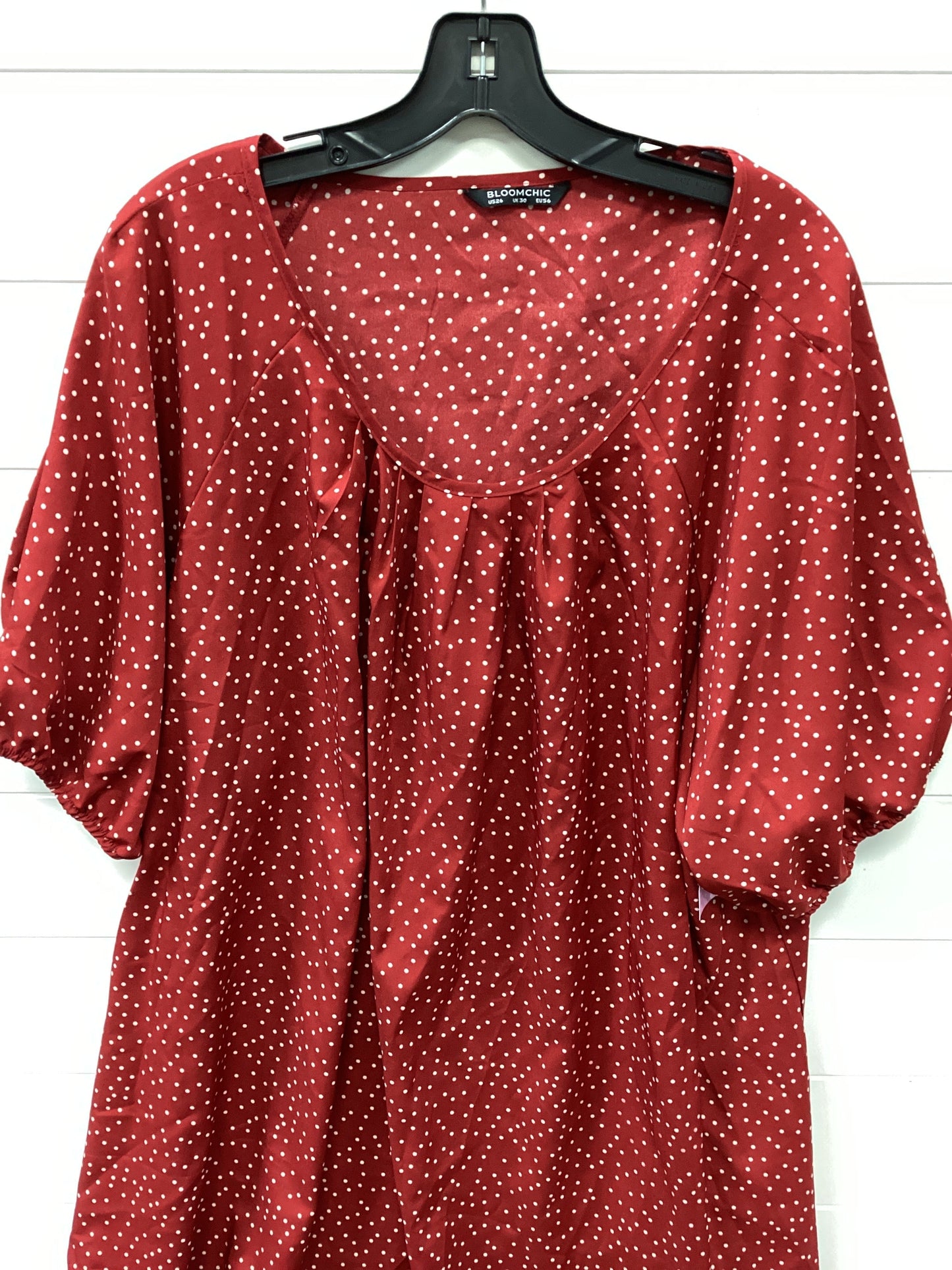 Top Ss By Bloomchic In Red, Size:3X