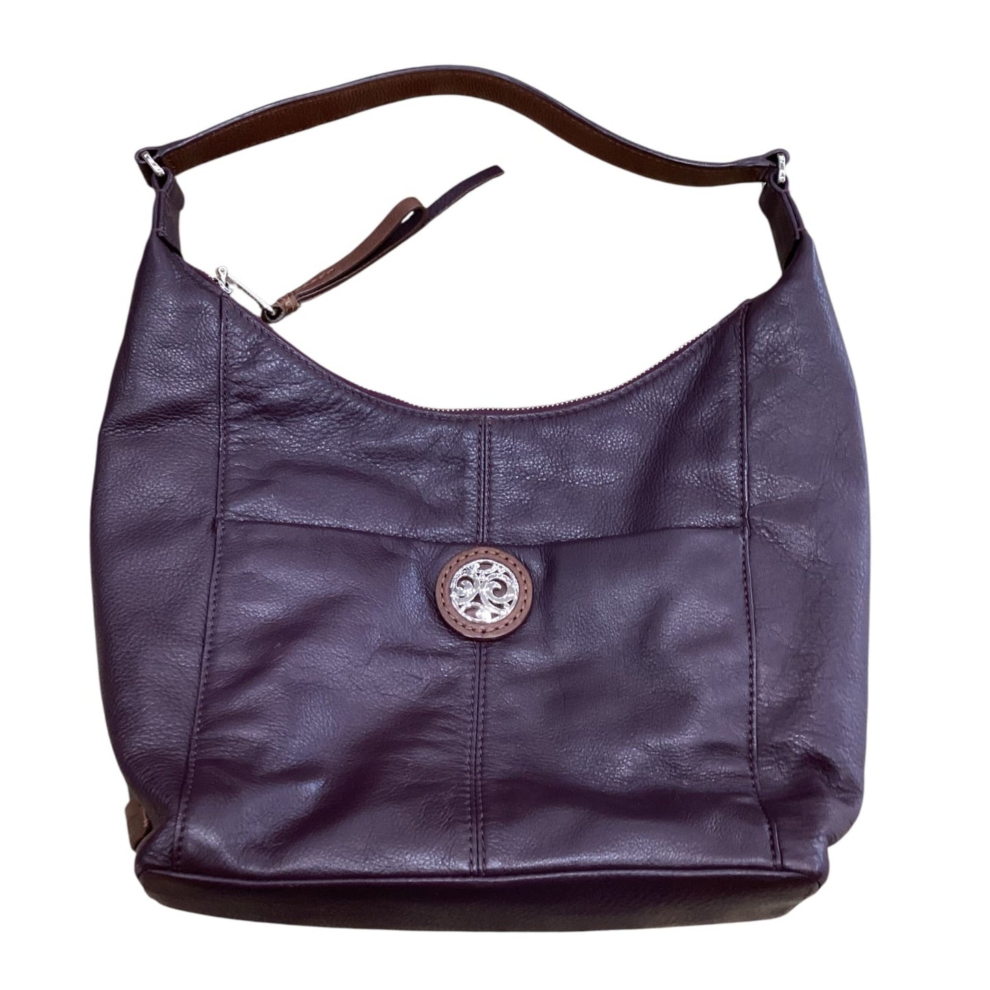 Handbag Leather By Brighton In Purple, Size:Large