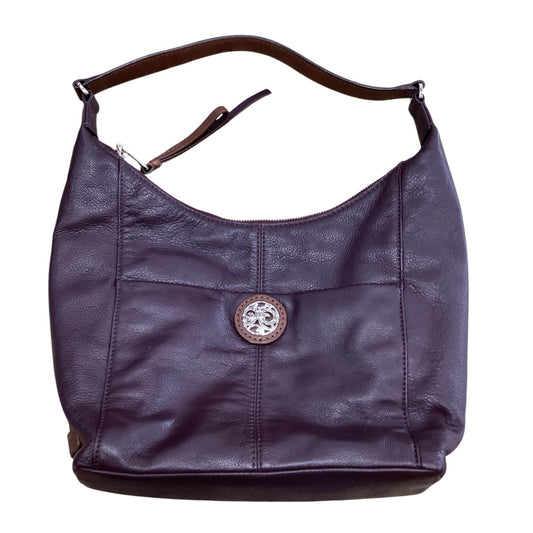 Handbag Leather By Brighton In Purple, Size:Large