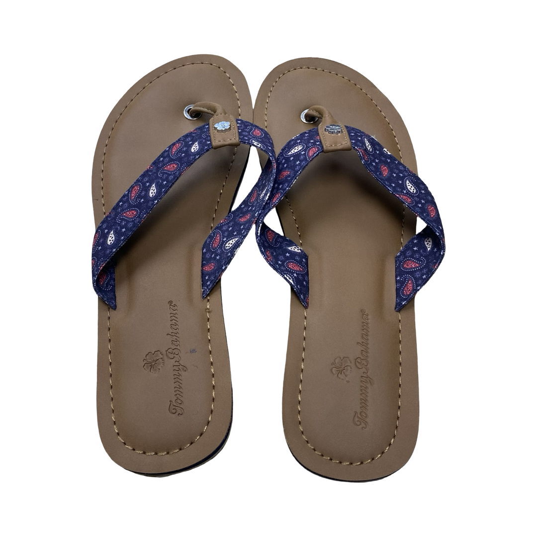 Sandals Flip Flops By Tommy Bahama In Multi, Size:9
