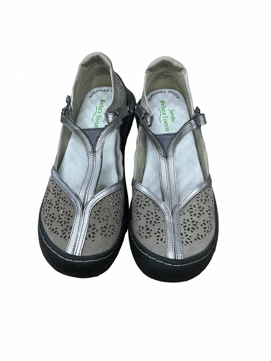 Shoes Flats By Jambu In Grey, Size:8.5