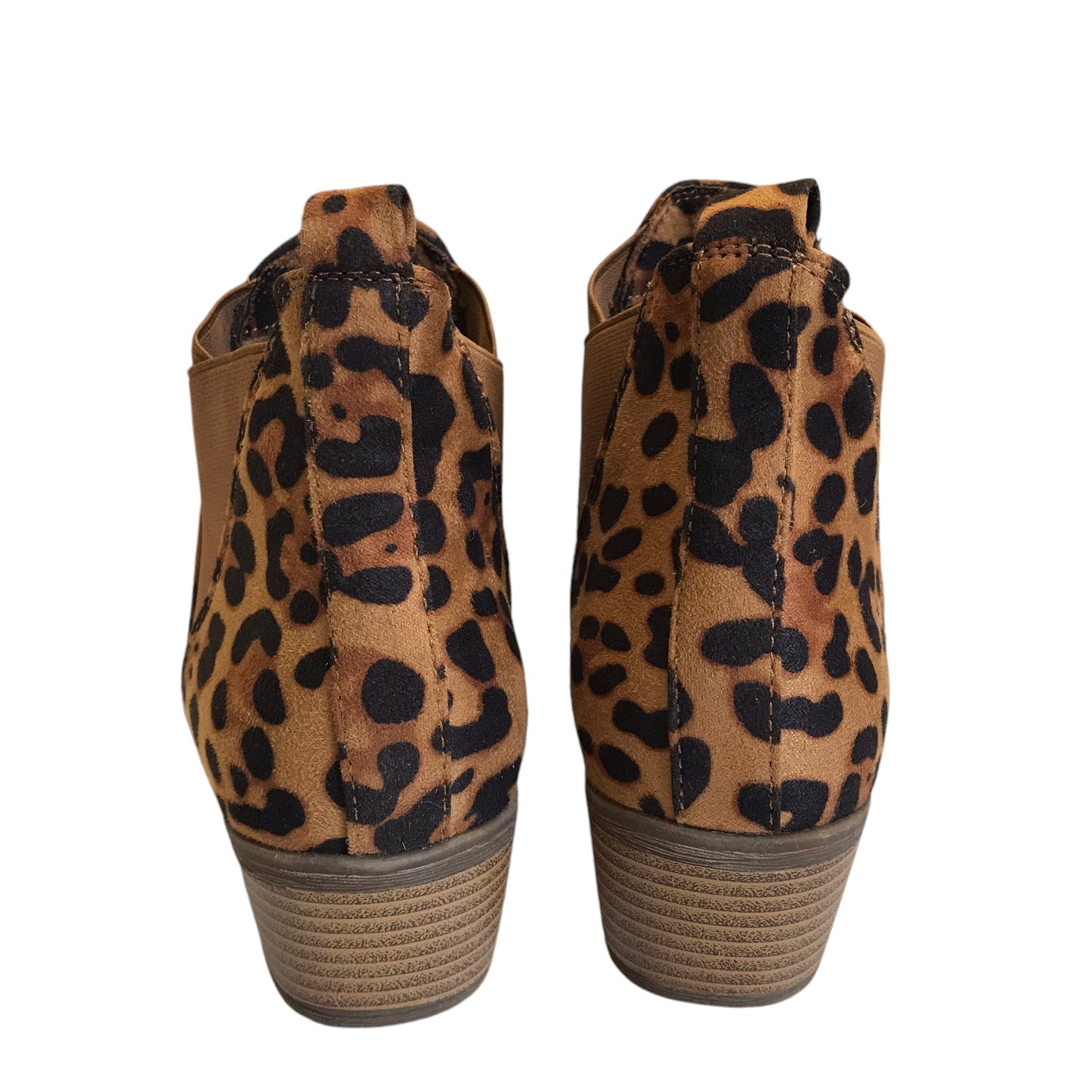 Boots Ankle Heels By Amanda Blu In Animal Print, Size:8