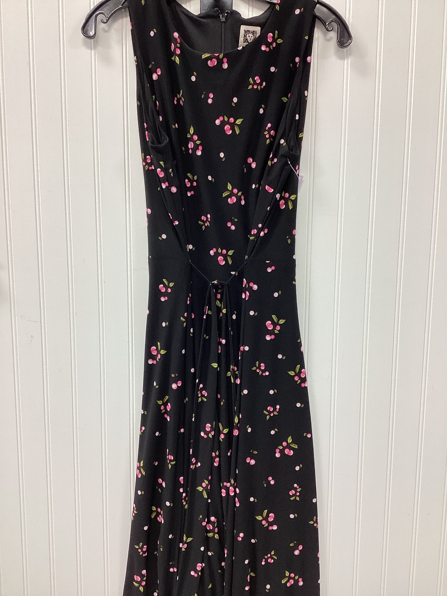 Dress Casual Midi By Anne Klein In Black, Size:L