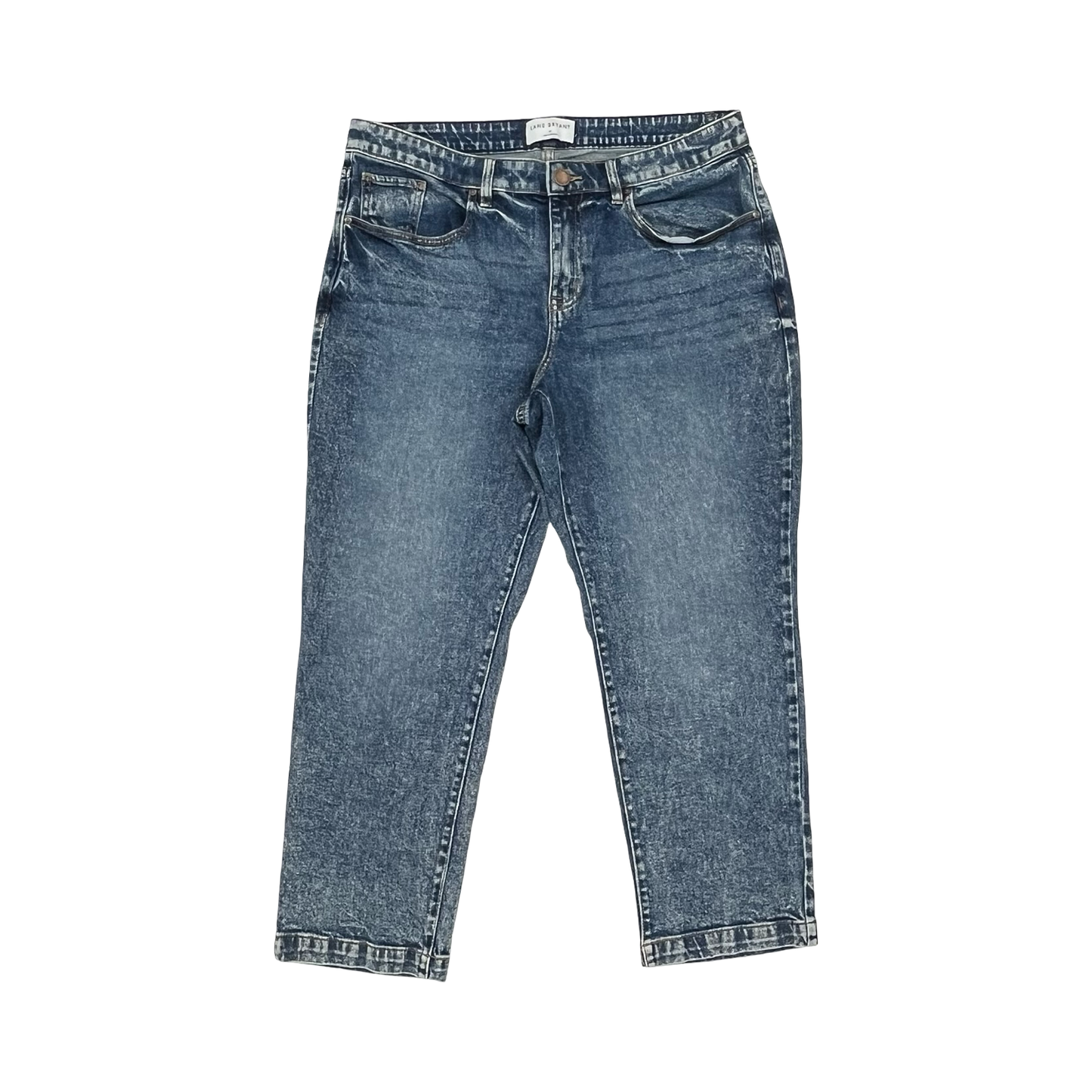 Jeans Straight By Lane Bryant In Blue Denim, Size:14