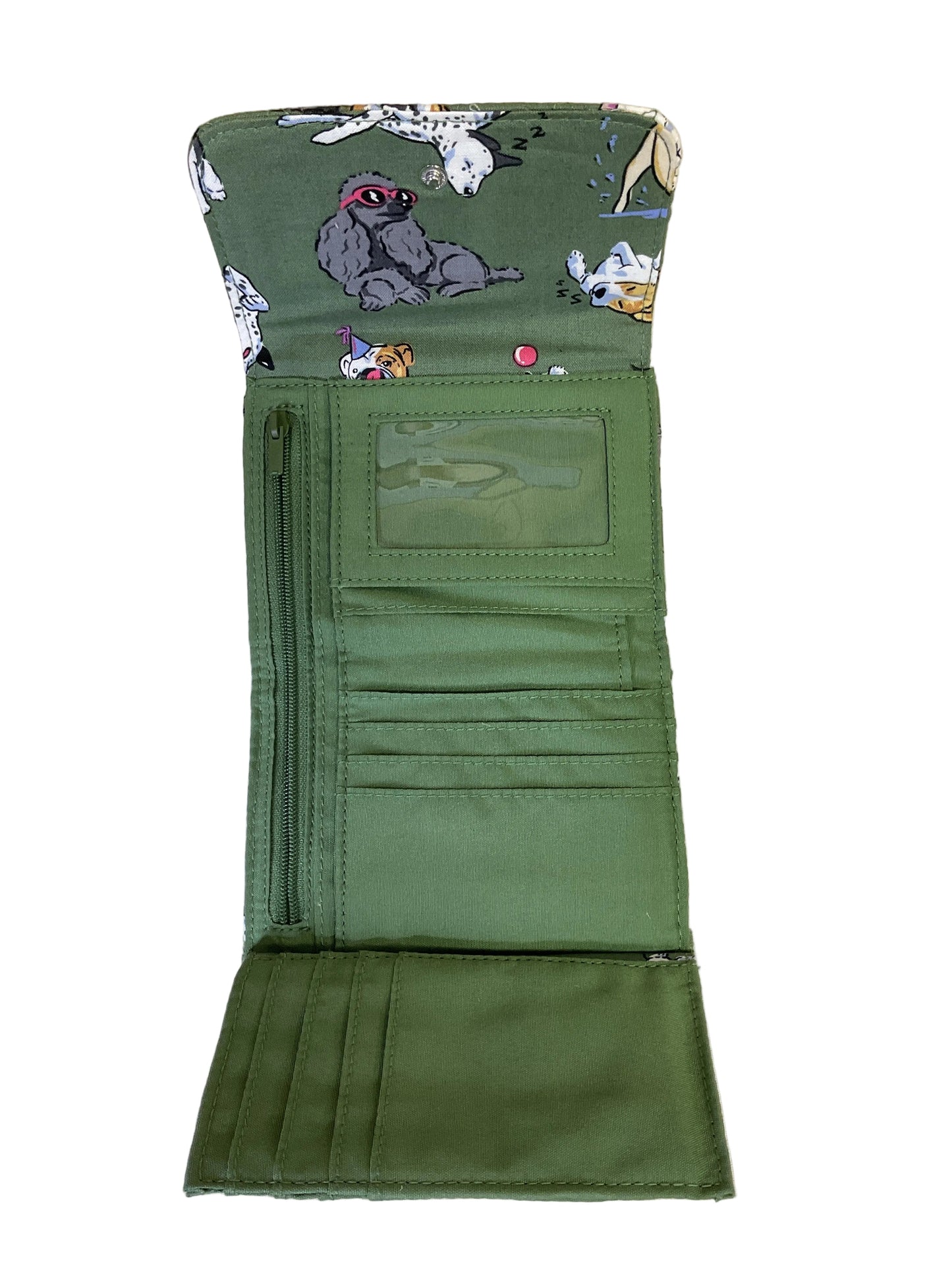 Wallet By Vera Bradley In Green, Size:Small