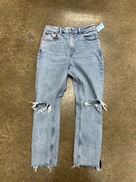 Jeans Skinny By Abercrombie And Fitch In Blue Denim, Size:2
