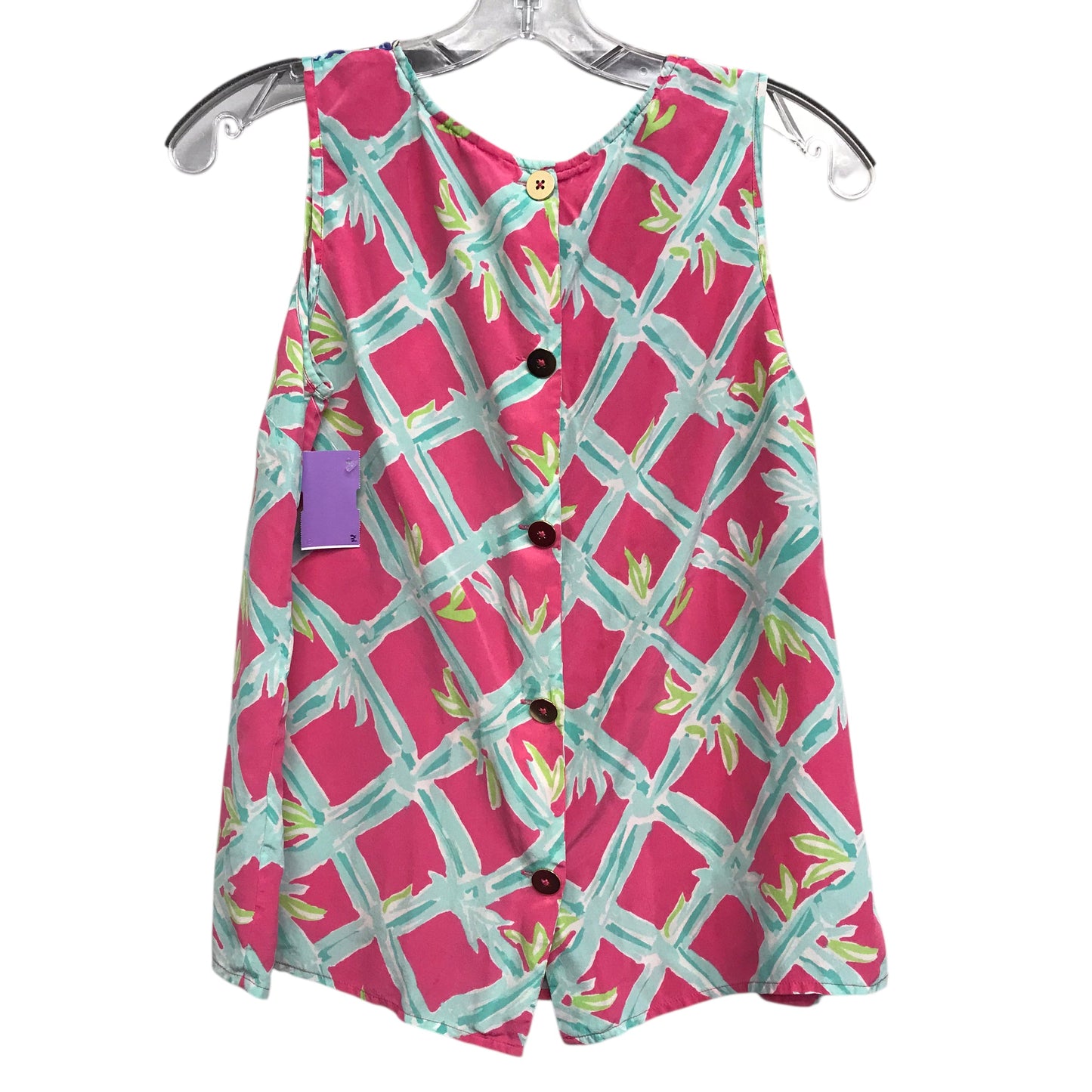 Top Sleeveless Designer By Lilly Pulitzer In Floral Print, Size:S