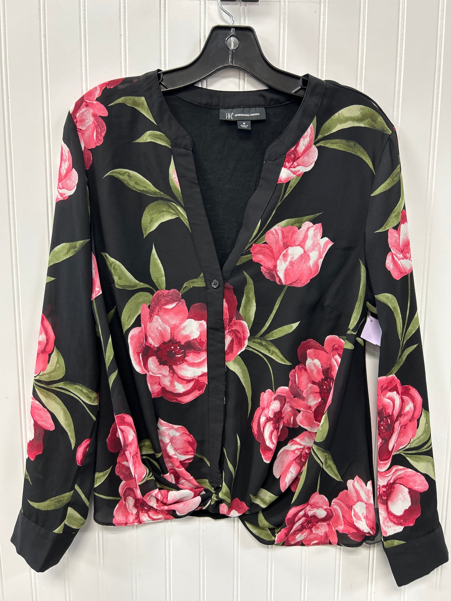 Top Ls By Inc In Black, Size:M