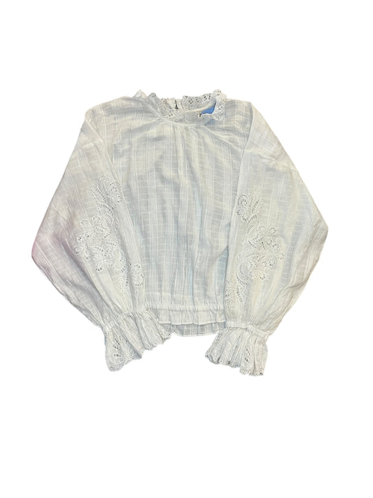 Blouse Ls By Pilcro In White, Size:L