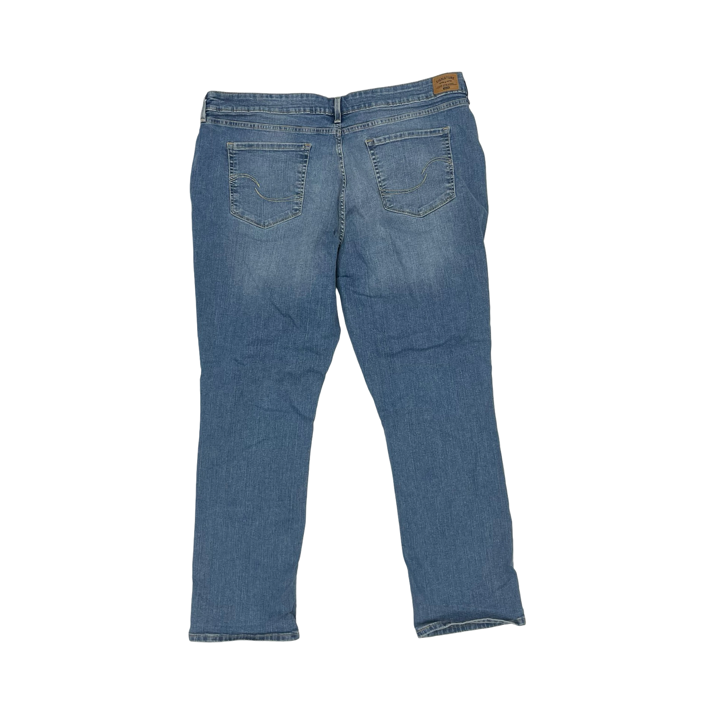 Jeans Straight By Levis In Blue Denim, Size:20