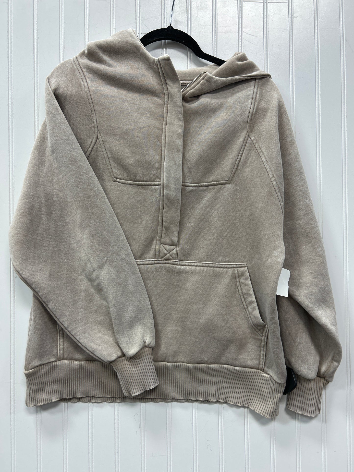 Sweatshirt Hoodie By Cmc In Tan, Size:M