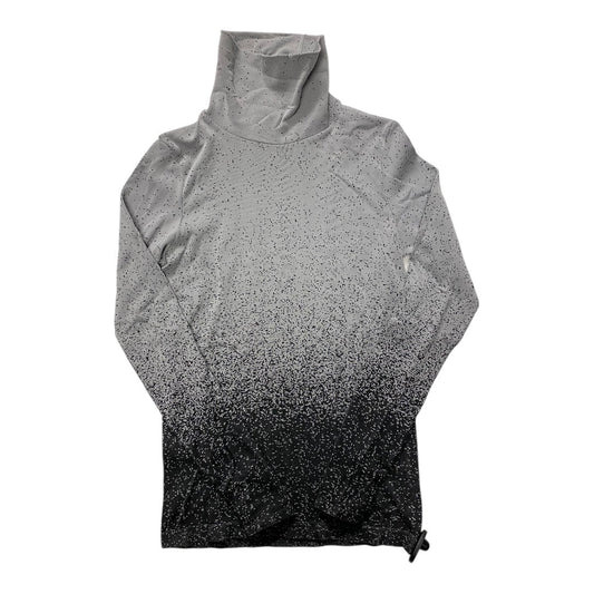 Athletic Top Ls Collar By Athleta In Black & Grey, Size:S