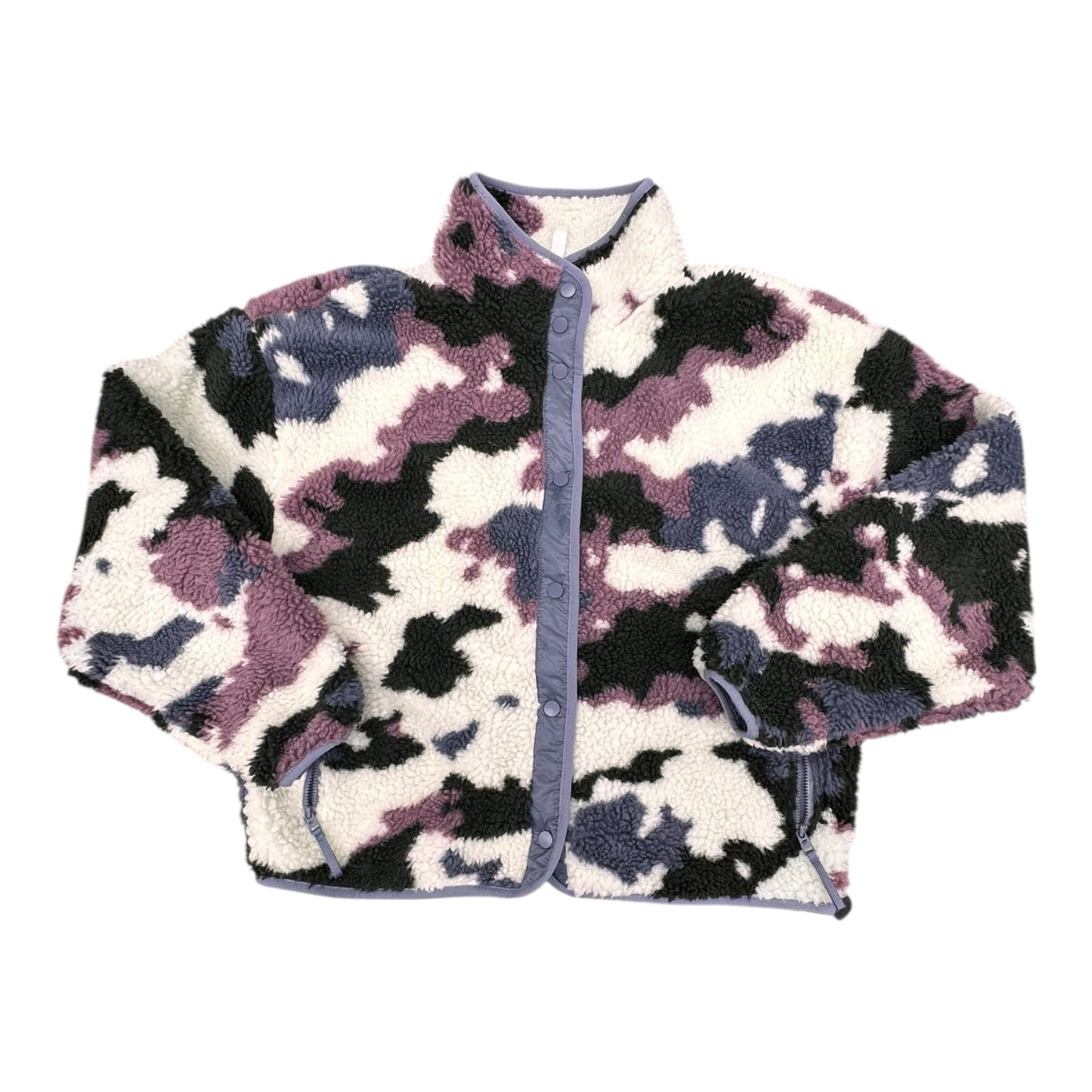 Jacket Faux Fur & Sherpa By Fabletics In Camouflage Print, Size:L