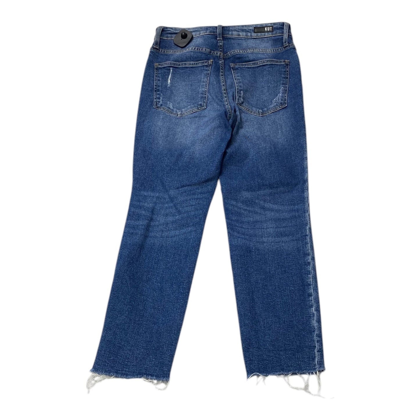 Jeans Straight By Kut In Blue Denim, Size:2