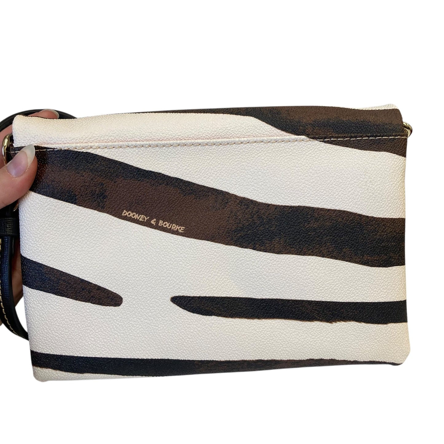 Handbag Designer By Dooney And Bourke In Zebra Print, Size:Small