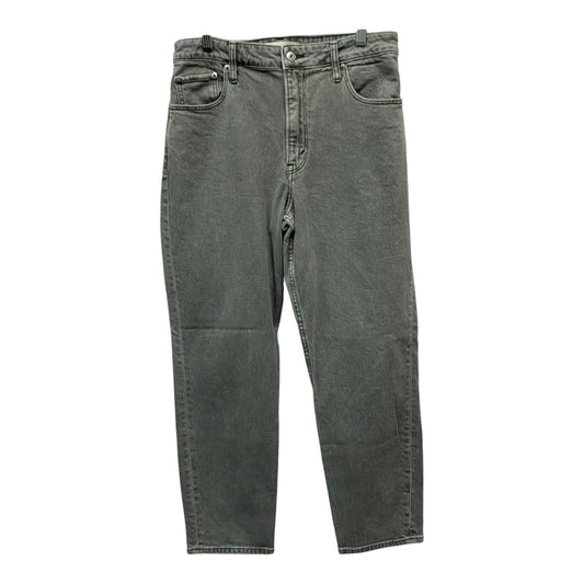 Jeans Straight By Abercrombie And Fitch In Grey Denim, Size:8