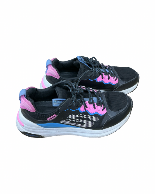 Shoes Athletic By Skechers In Black & Pink, Size:10