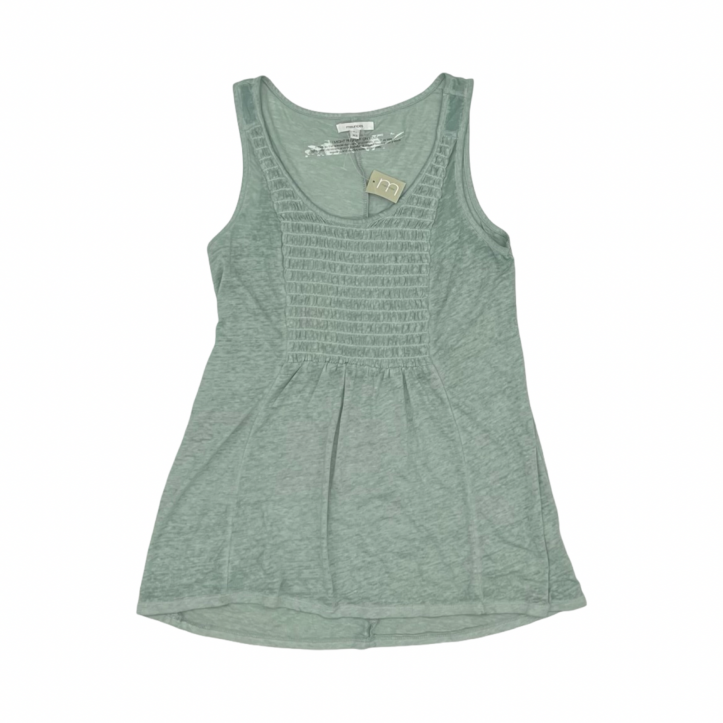 Blouse Sleeveless By Maurices In Green, Size:Xs