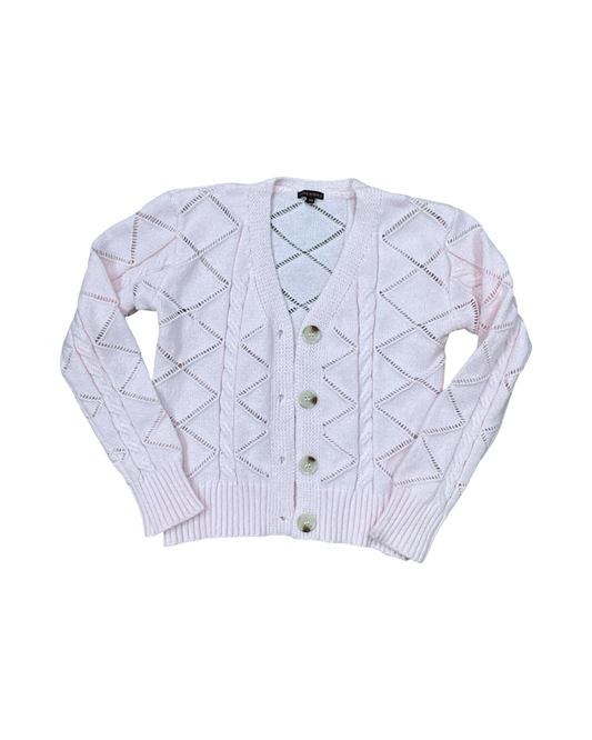 Cardigan By Clothes Mentor In Pink, Size:Xl