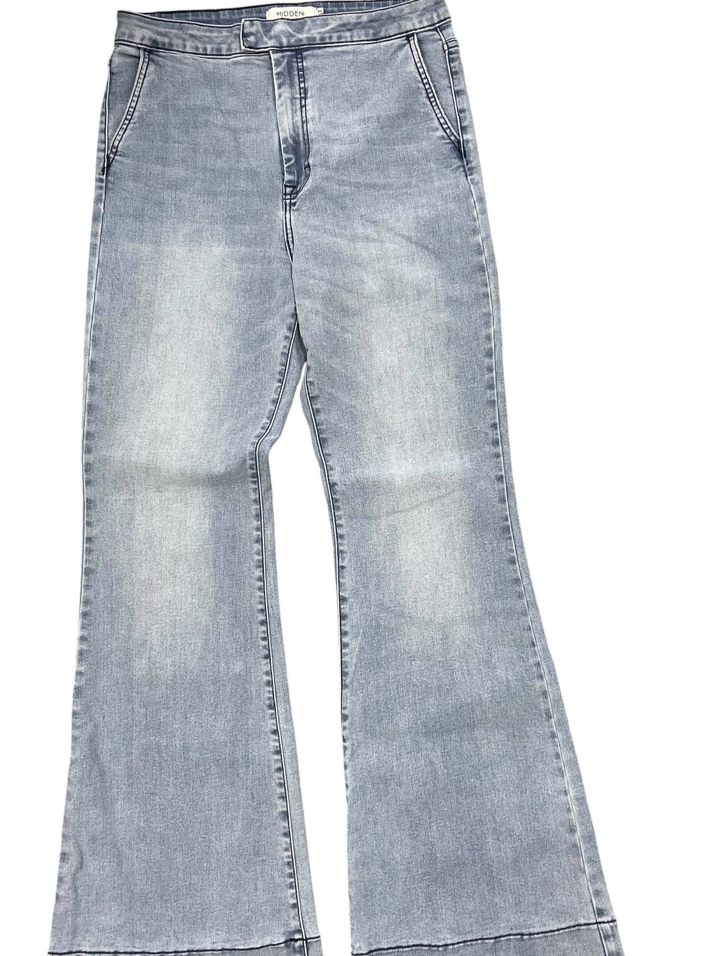 Jeans Flared By Hidden In Blue Denim, Size:8