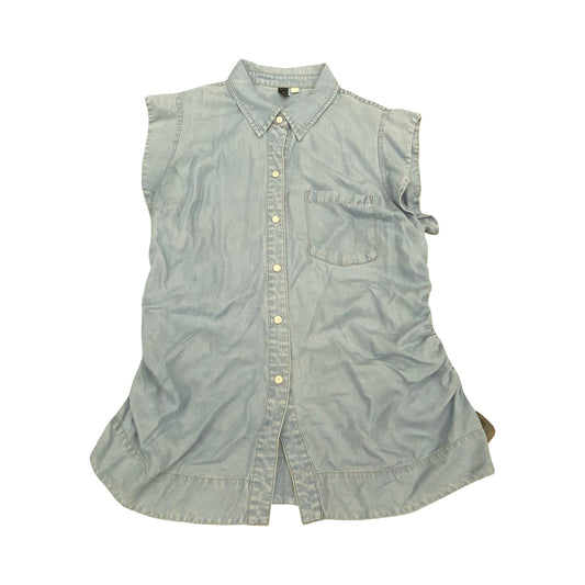 Top Sleeveless By Kut In Blue Denim, Size:S