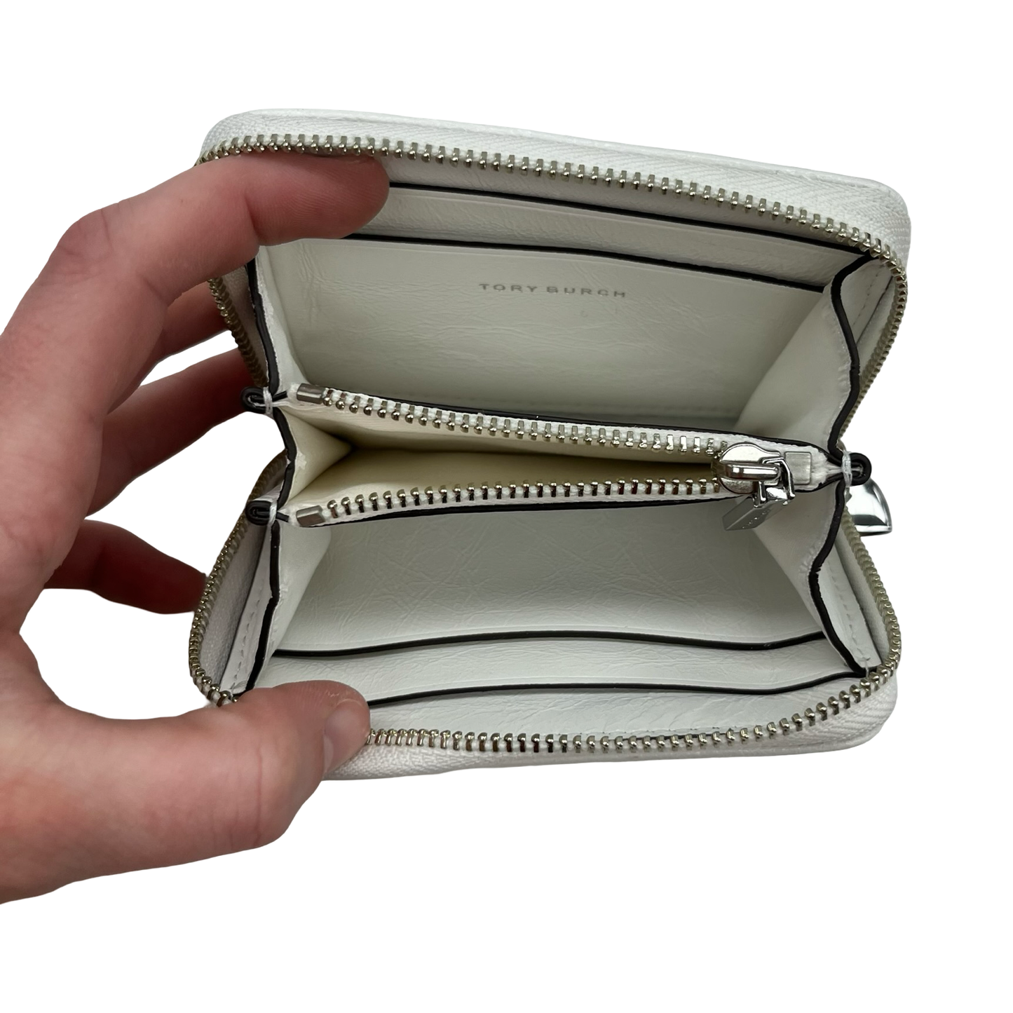 Wallet Designer By Tory Burch In Cream, Size:Small