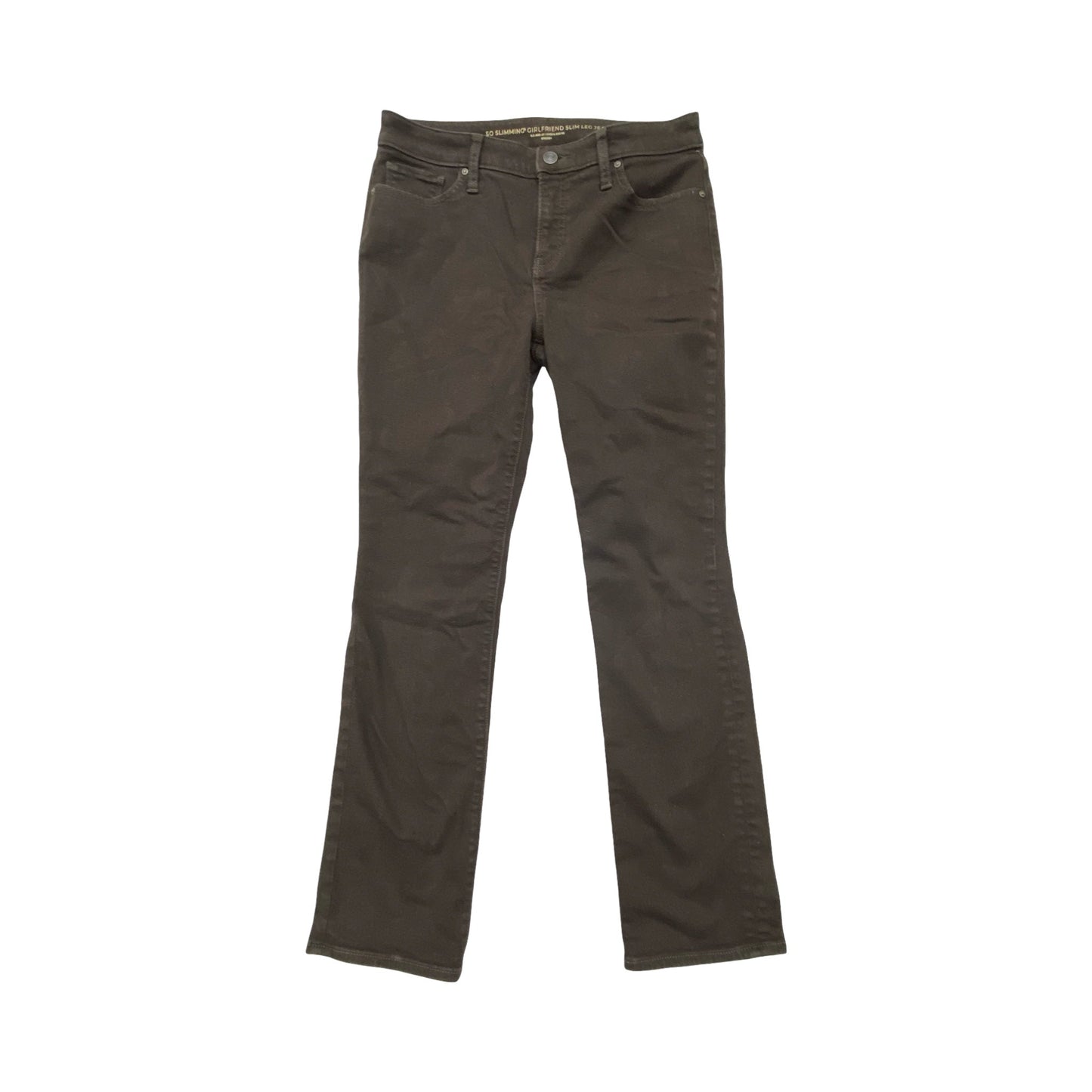 Jeans Straight By Chicos In Brown Denim, Size:4