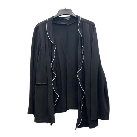Blazer By Suzanne Betro In Black, Size:4X