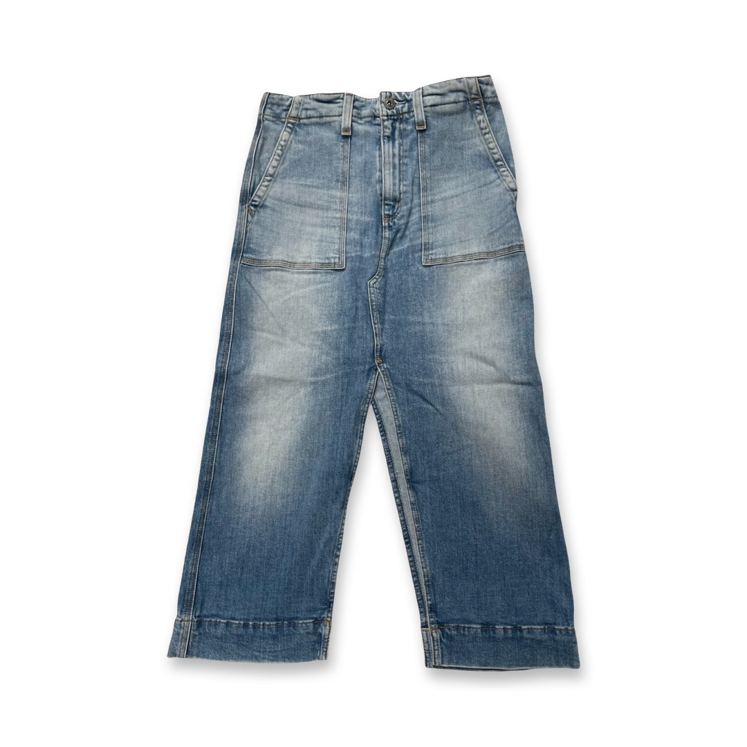 Skirt Midi By Ag Jeans In Blue Denim, Size:4