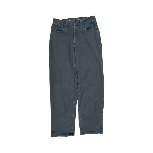 Jeans Wide Leg By Old Navy In Black Denim, Size:2P