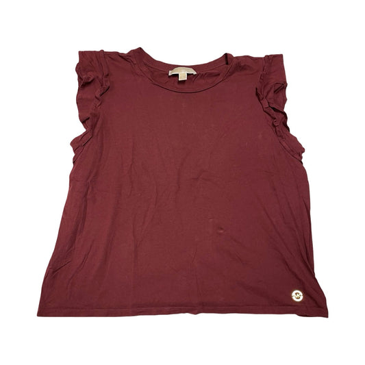Top Sleeveless By Michael By Michael Kors In Maroon, Size:Xl