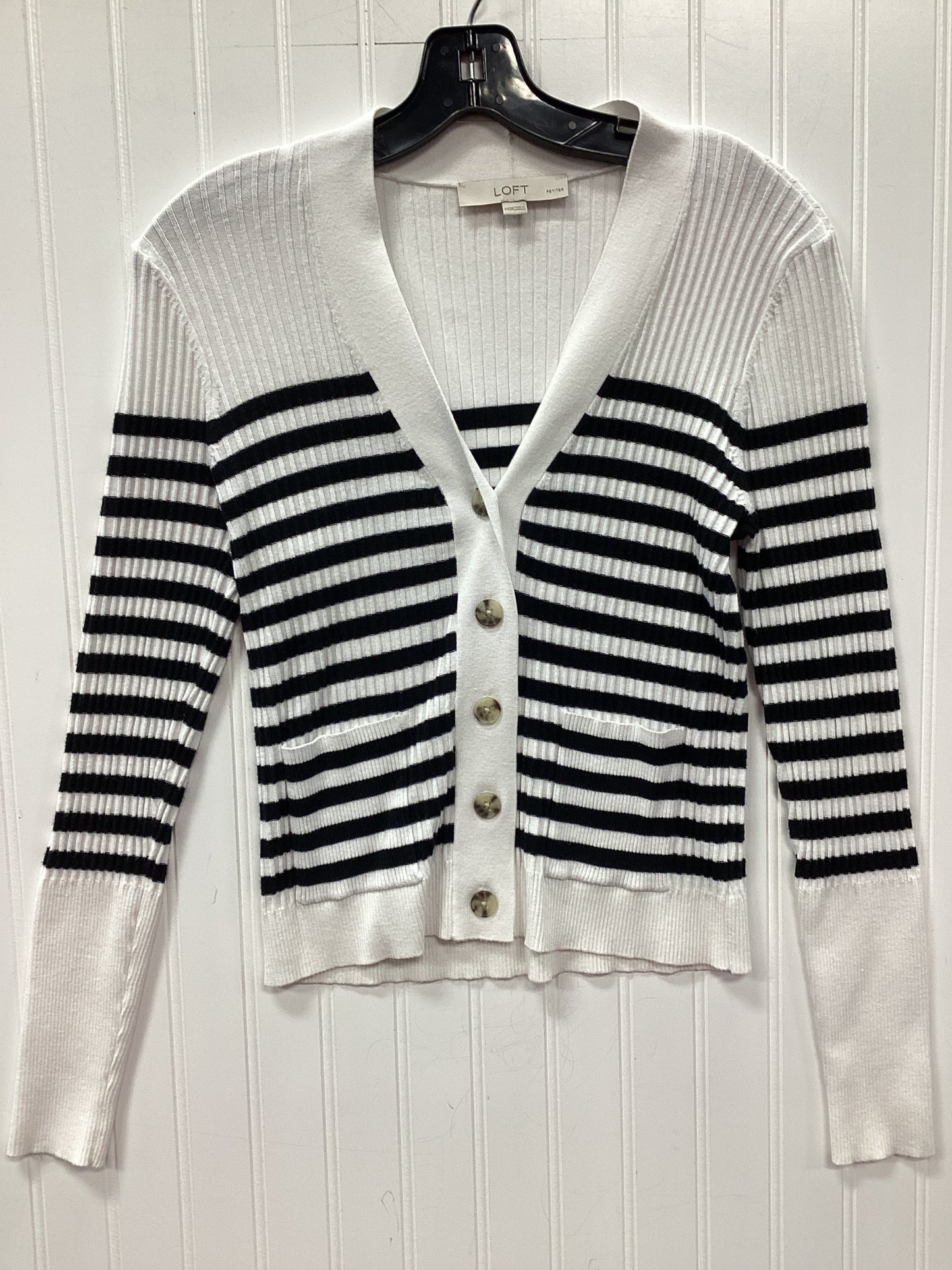 Cardigan By Loft In White, Size:Xxsp
