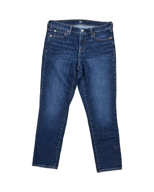 Jeans Skinny By Gap In Blue Denim, Size:6