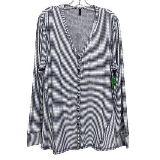 Cardigan By North River In Blue & White, Size:Xl