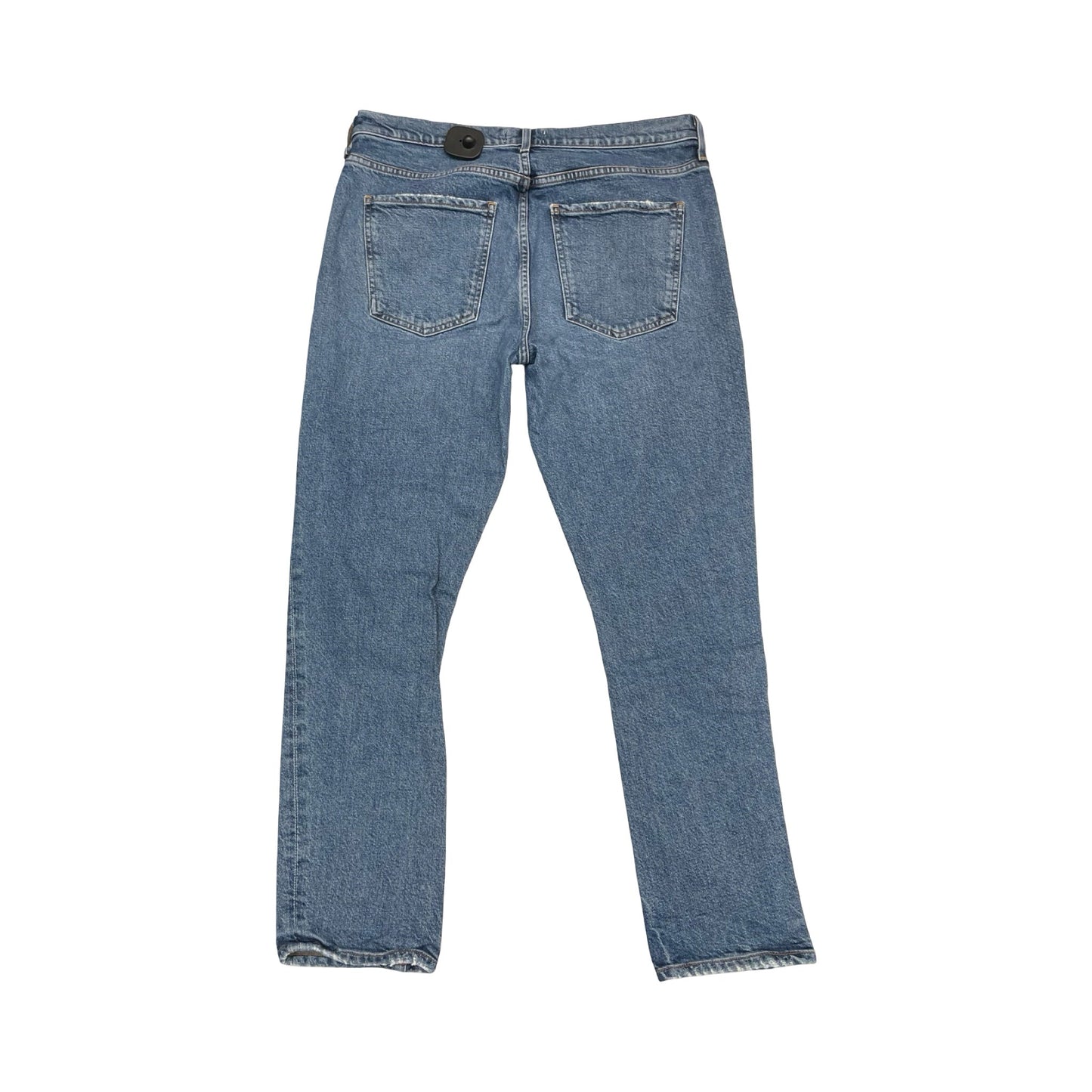 Jeans Straight By Agolde In Blue Denim, Size:12